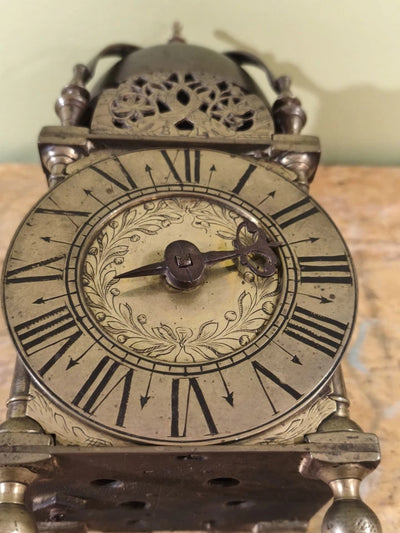 Mouvement Horloge Pendule Réveil Lanterne En Laiton À Cloche 18ème - 19ème
