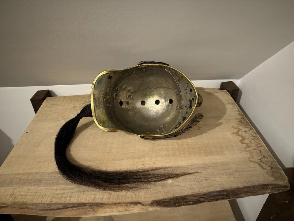 Casque D'Officier De Dragon, Modèle 1872 Avec Sa Boîte Lt De Dragon De Bastard