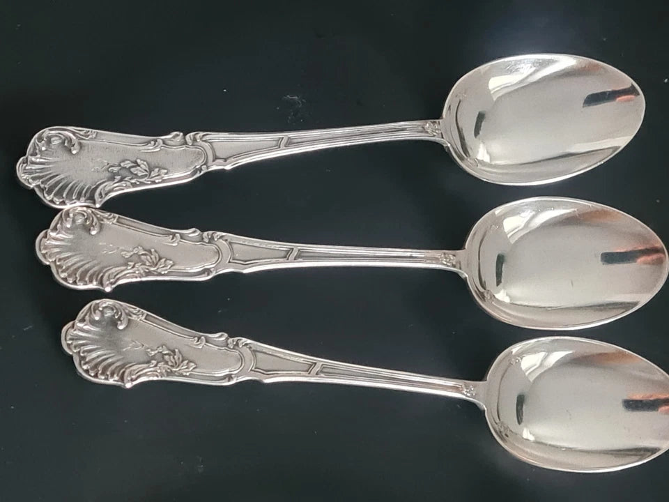Ensemble De 12 Cuillères À Café En Argent Massif De L'Orfèvre Henri Soufflot