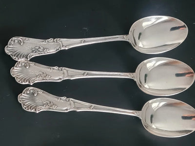 Ensemble De 12 Cuillères À Café En Argent Massif De L'Orfèvre Henri Soufflot