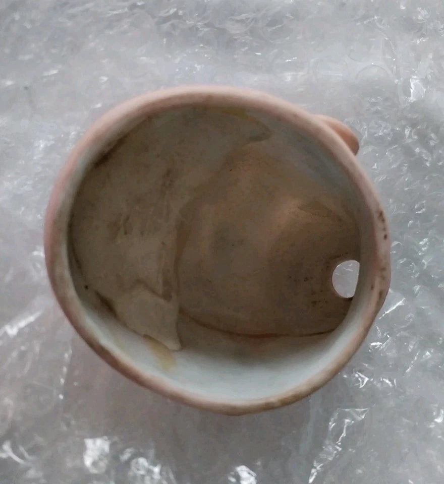 Authentique Tête De Poupée Bru Ancienne Biscuit Porcelaine Bouche Fermée