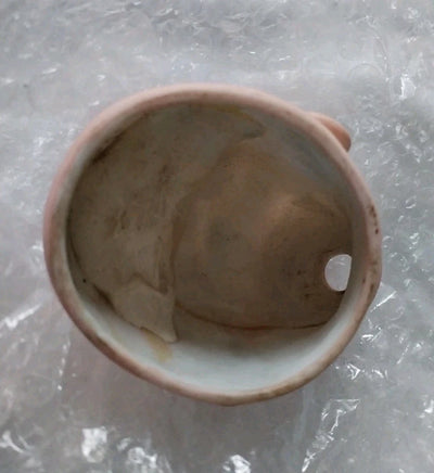 Authentique Tête De Poupée Bru Ancienne Biscuit Porcelaine Bouche Fermée