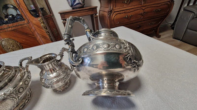 Service en Argent massif, Minerve, Orfèvre Henri Soufflot