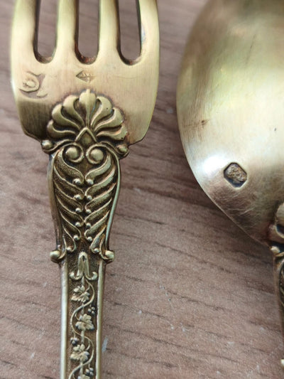 Coffret De Couvert Dit Joséphine Poinçoinné Au Vieillard, Argent Empire