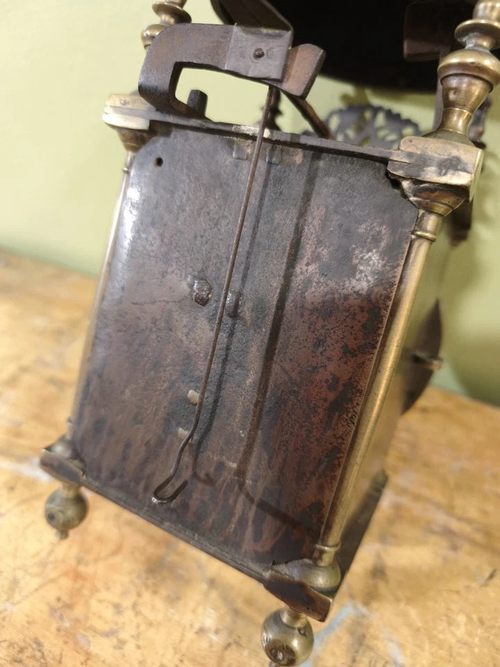 Mouvement Horloge Pendule Réveil Lanterne En Laiton À Cloche 18ème - 19ème