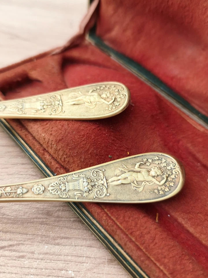 Coffret De Couvert Dit Joséphine Poinçoinné Au Vieillard, Argent Empire