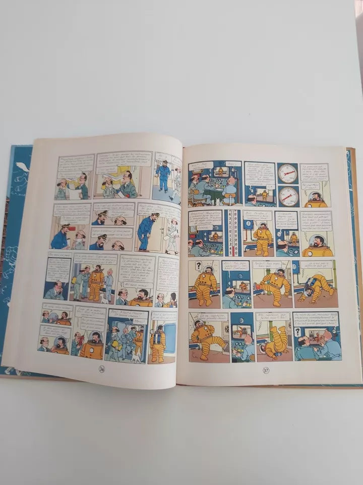 Ancienne bd tintin objectif lune 1953