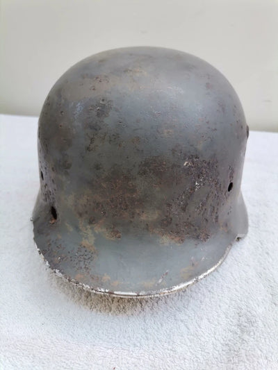 Casque Allemand troupe ww2 original - impacté