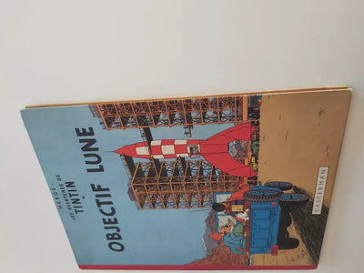 Ancienne bd tintin objectif lune 1953