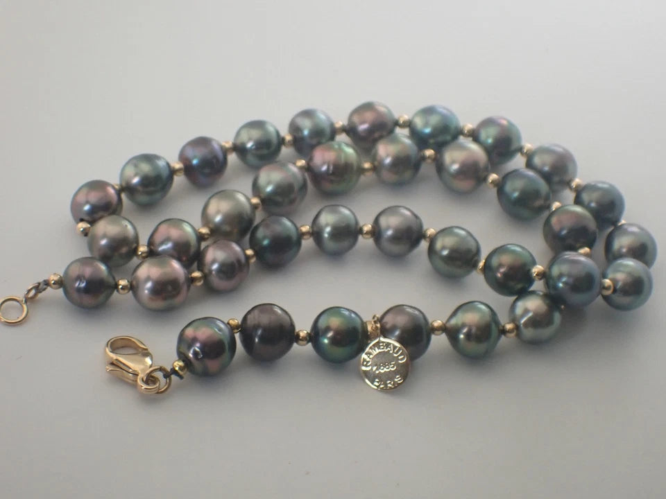 Collier Maison RAMBAUD Paris Perles de Tahiti +PERLES en OR 18 CARATS