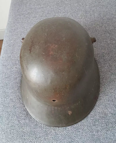 Casque Allemand Stahlhelm Modèle 18 Ww1 No Casque Pointe Prussien