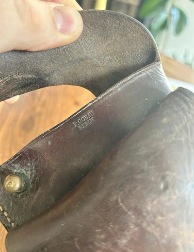 Étui Reichrevolver M 1883 Ww1 1914-1918 Landser Feldgrau No Casque Cuir