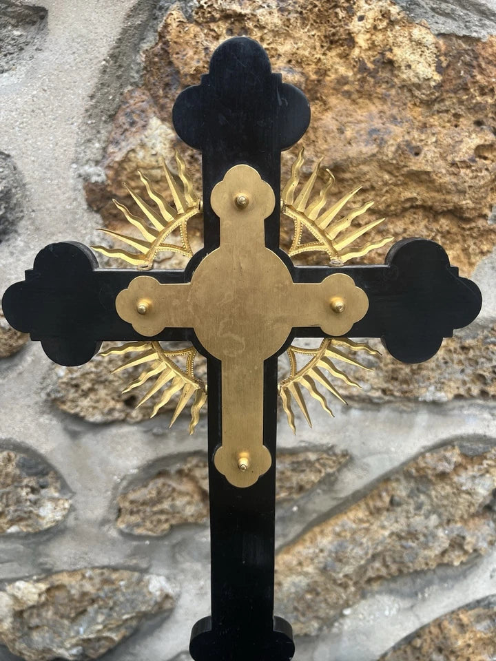 Croix Reliquaire , Relique De La Vraie Croix ,SS CRUCIS, Croix Staurotheque XIXE