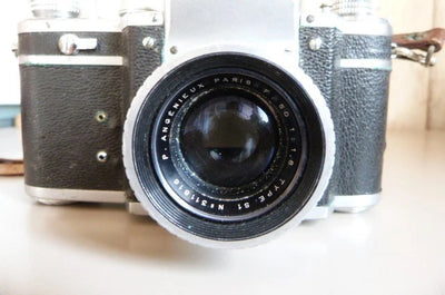 Appareil Photos Ancien Vintage Rectaflex Objectif Angénieux 50 Mm