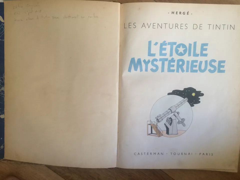 Bd Tintin Eo A18 Etoile Mysterieuse 1942