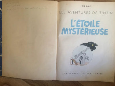 Bd Tintin Eo A18 Etoile Mysterieuse 1942