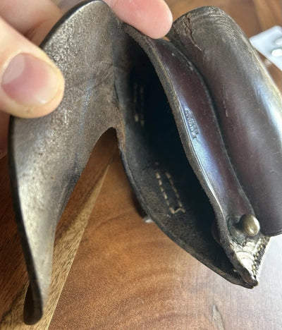 Étui Reichrevolver M 1883 Ww1 1914-1918 Landser Feldgrau No Casque Cuir
