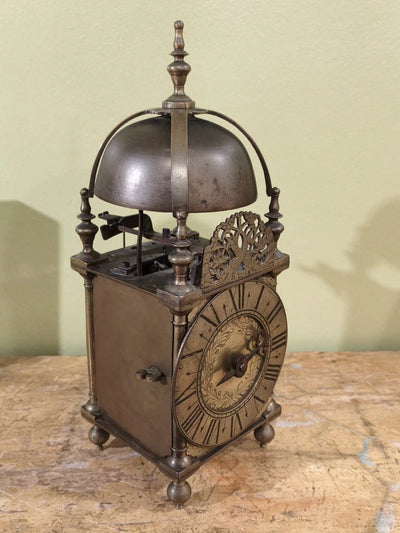 Mouvement Horloge Pendule Réveil Lanterne En Laiton À Cloche 18ème - 19ème