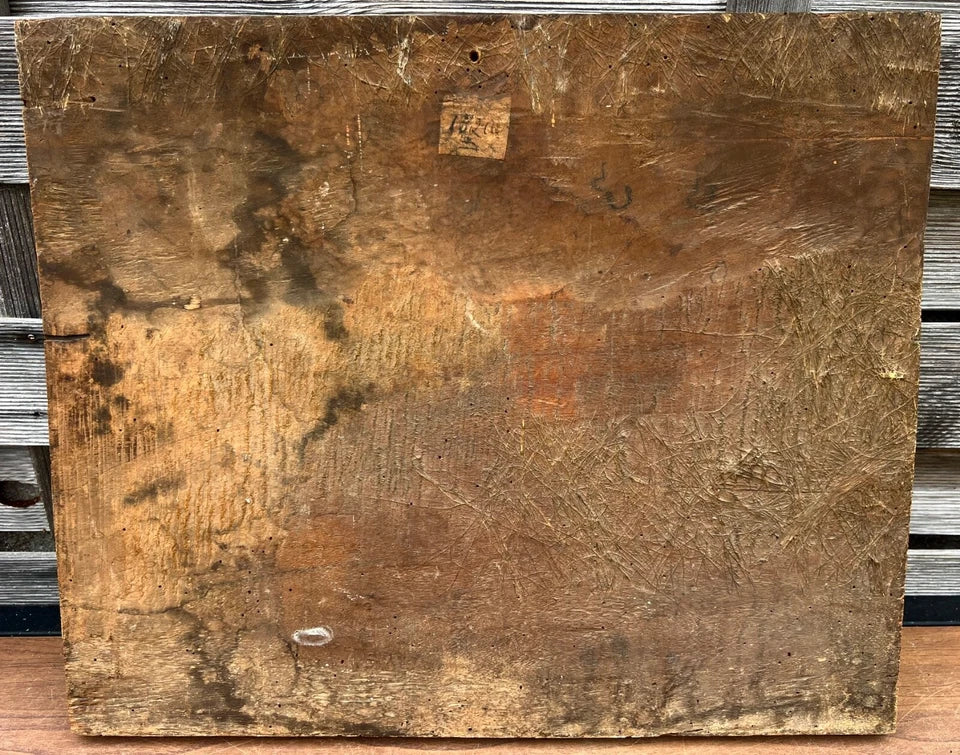 Ancien Tableau Sainte Anna École Veneto Dalmate 1600 Religieux Haute Époque