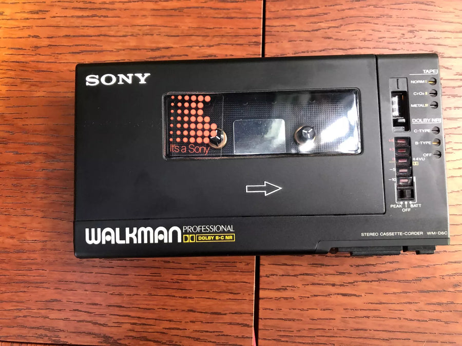 Sony Walkman Professional Cassette-Corder Wm-D6c + Case Stereo Vintage 1984.