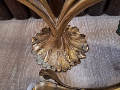 Paire D'Appliques ou Plafonniers En Bronze Art Nouveau