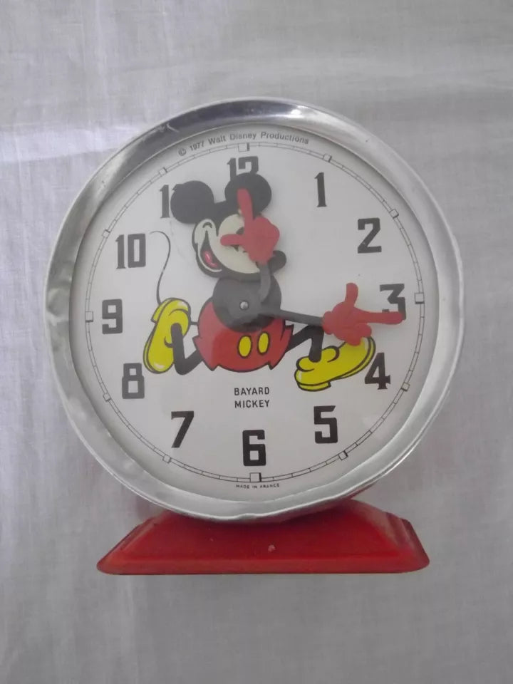 Ancien Réveil Animé Bayard Mickey, 1977 Walt Disney Productions