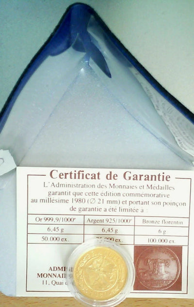 Médaille commémorative 1980 De Gaulle Or