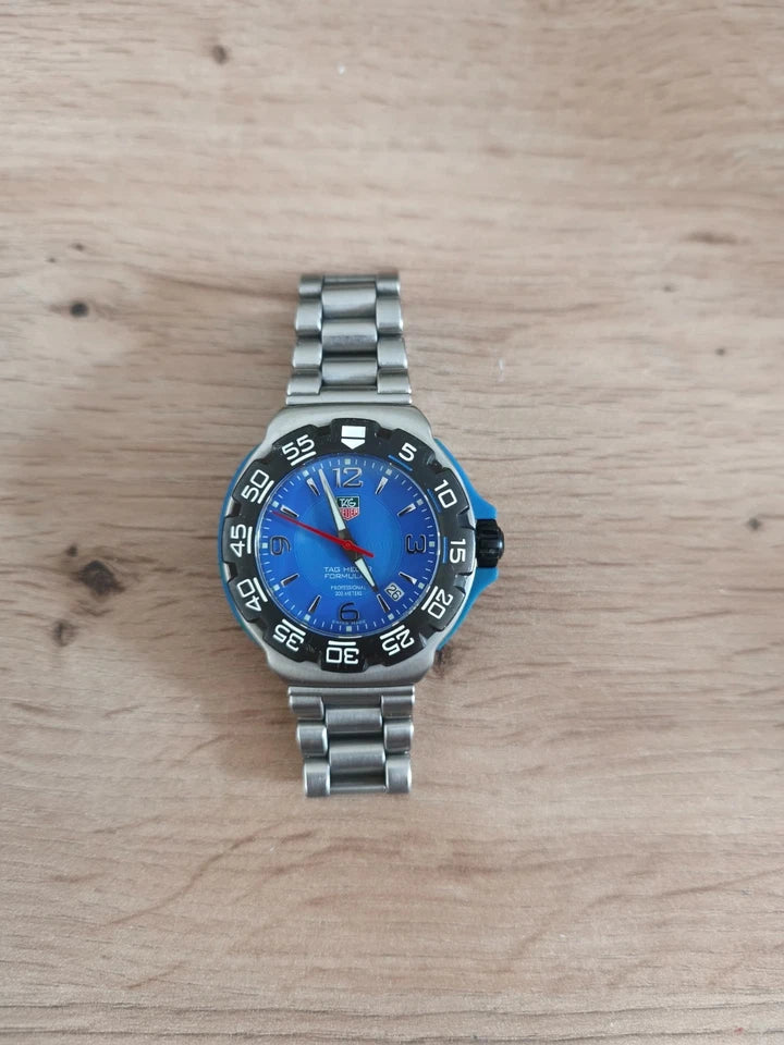 Montre TAG Heuer Formula 1 WAC1112 Quartz 41mm Acier Bleu Full Set Boite Papiers