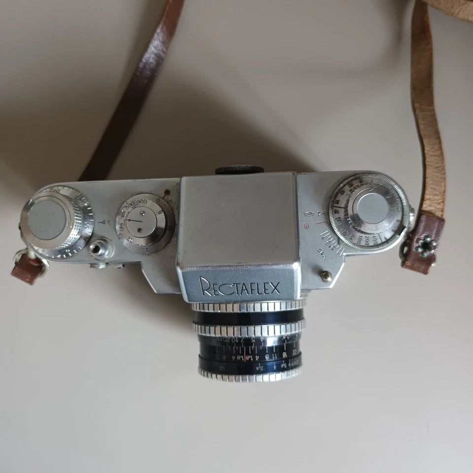 Appareil Photos Ancien Vintage Rectaflex Objectif Angénieux 50 Mm