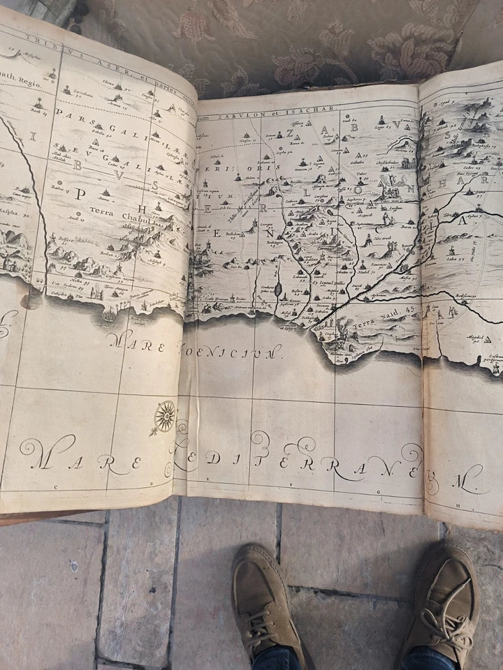 Livre Ancien Geographie Ancienne Sacré Et Profane Xviieme - 1652