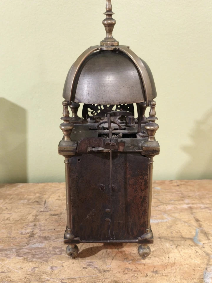 Mouvement Horloge Pendule Réveil Lanterne En Laiton À Cloche 18ème - 19ème