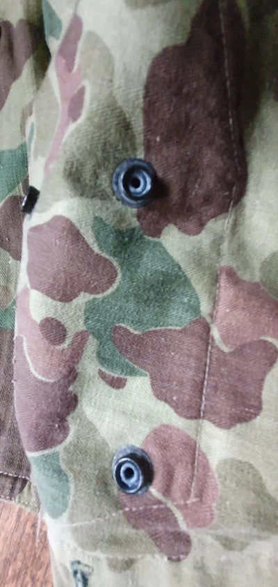 Ensemble HBT US veste + pant. réversible camouflé USMC Armée française Indochine