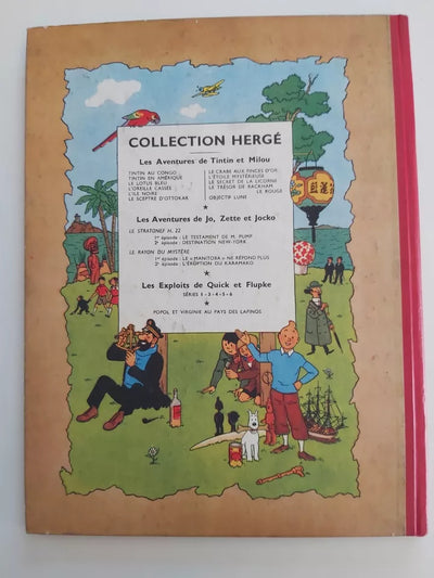 Ancienne bd tintin objectif lune 1953