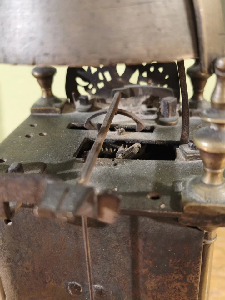 Mouvement Horloge Pendule Réveil Lanterne En Laiton À Cloche 18ème - 19ème
