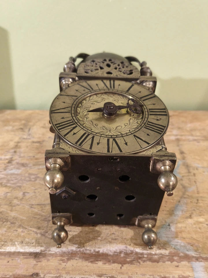Mouvement Horloge Pendule Réveil Lanterne En Laiton À Cloche 18ème - 19ème