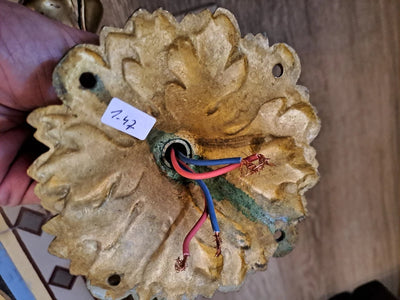 Paire D'Appliques ou Plafonniers En Bronze Art Nouveau