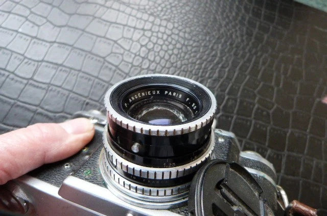 Appareil Photos Ancien Vintage Rectaflex Objectif Angénieux 50 Mm