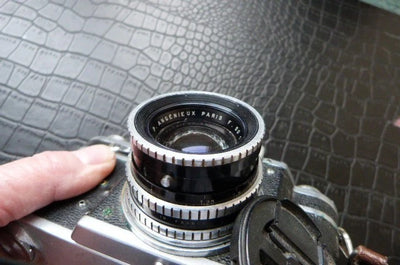 Appareil Photos Ancien Vintage Rectaflex Objectif Angénieux 50 Mm